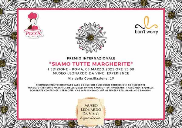 8 marzo: premio "Siamo Tutte Margherite" con PizzaGirls e Bon't Worry
