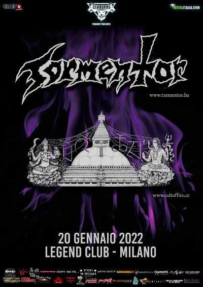 CULT OF FIRE e TORMENTOR: unica data italiana a Gennaio 2022