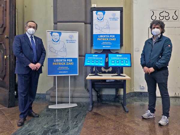 L’Università di Parma per Patrick Zacki libero: un counter ricorda il tempo della detenzione