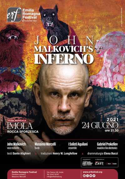 "John Malkovich Inferno" in prima assoluta all'Emilia Romagna Festival, Imola "John Malkovich Inferno" in prima assoluta all'Emilia Romagna Festival, Imola