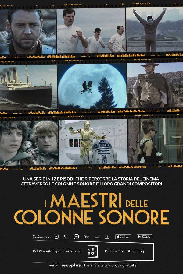 In attesa della notte degli Oscar ® Nexo+ celebra il grande cinema con la serie I MAESTRI DELLE COLONNE SONORE