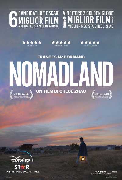Nomadland - Prossimamente al cinema e dal 30 aprile su Star all'interno di Disney+ Nomadland - Prossimamente al cinema e dal 30 aprile su Star all'interno di Disney+