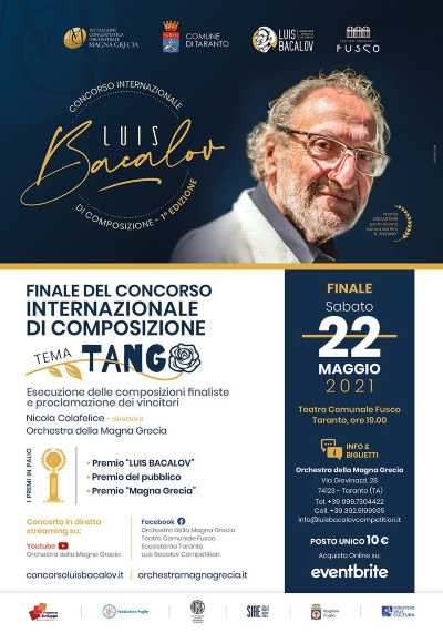 Orchestra della Magna Grecia, finale per il Concorso internazionale di composizione Luis Bacalov