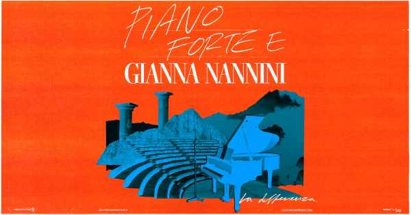 GIANNA NANNINI in tour in tutta Italia con “PIANO FORTE E GIANNA NANNINI