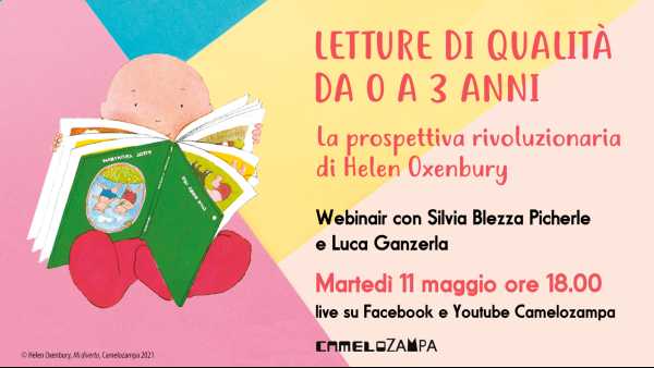 Letture 0-3: oggi il webinar gratuito con Silvia Blezza Picherle e Luca Ganzerla