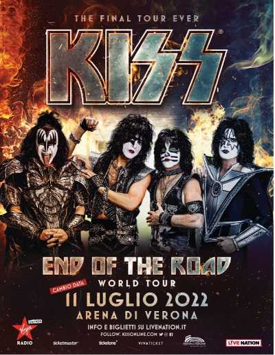KISS: Riprogrammata la data italiana dell'END OF THE ROAD WORLD TOUR