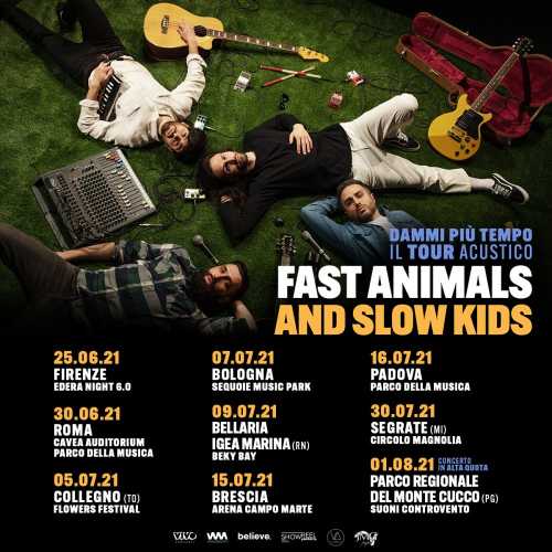 FAST ANIMALS AND SLOW KIDS - Annunciate le date di "DAMMI PIÙ TEMPO" - Il tour acustico - e il documentario omonimo