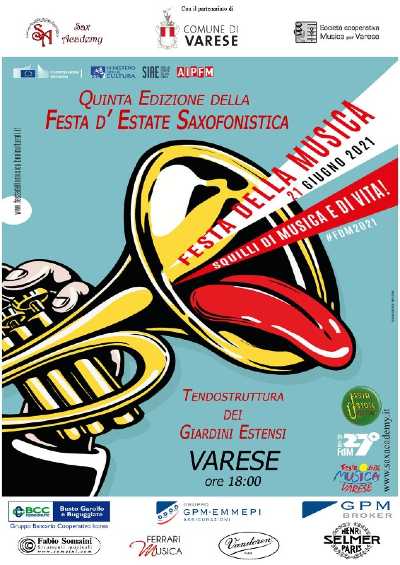 A Varese la Festa della Musica ha il suono del sax