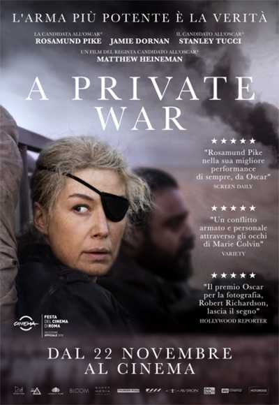 Il film del giorno: "A Private War" (su Rai 3) Il film del giorno: "A Private War" (su Rai 3)