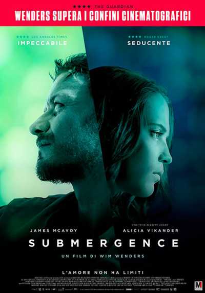 Stasera in TV: "Submergence" di Wim Wenders, su Rai Movie (canale 24). In prima visione il film per il ciclo "Il vizio del cinema"