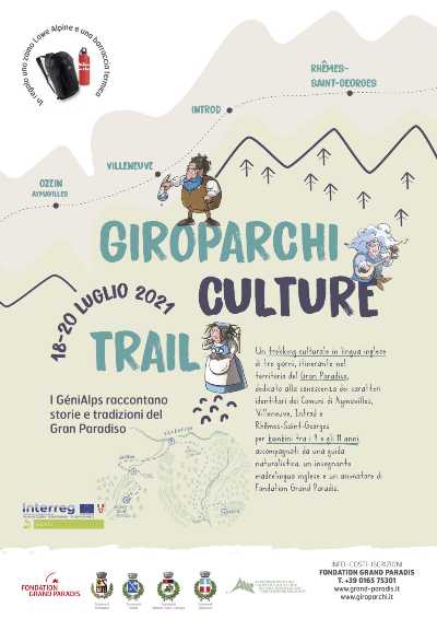 Giroparchi Culture Trail 2021 – Al via la seconda edizione del trekking culturale in lingua inglese per bambini alla scoperta del patrimonio culturale del Gran Paradiso