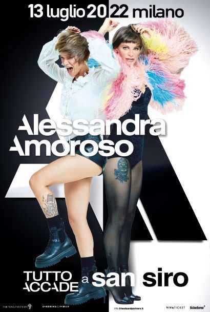 ALESSANDRA AMOROSO: il 13 luglio 2022 sarà il giorno in cui "TUTTO ACCADE A SAN SIRO", uno show unico nel tempio della musica italiana e internazionale