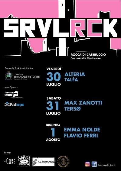 SERRAVALLE ROCK, la quinta edizione. Con Alteria, Emma Nolde, Max Zanotti, Flavio Ferri, Tersø e Talèa