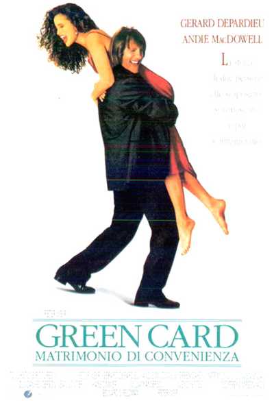 Il film del giorno: "Green Card. Matrimonio di convenienza" (su TV 2000) Il film del giorno: "Green Card. Matrimonio di convenienza" (su TV 2000)