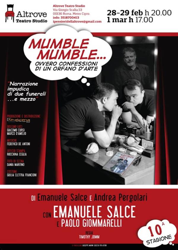 Recensione: “Mumble Mumble - ovvero confessioni di un orfano d’arte” - La ghiandola pineale di Emanuele Salce