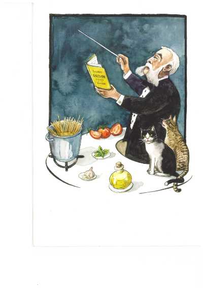 Inaugura oggi la mostra "Storia illustrata degli Spaghetti al Pomodoro"