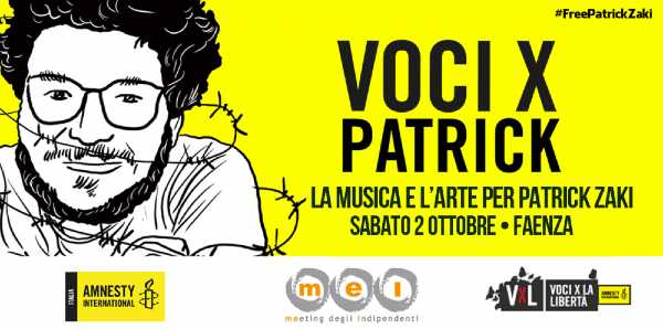 La musica e l’arte per Patrick Zaki