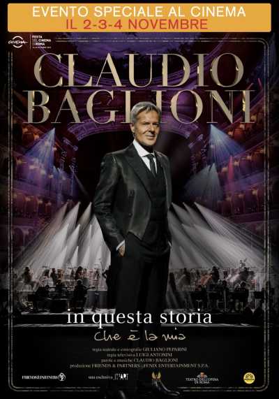 Nei giorni 2-3-4 novembre arriva nelle sale cinematografiche “IN QUESTA STORIA CHE È LA MIA”, la straordinaria opera-concerto totale di CLAUDIO BAGLIONI