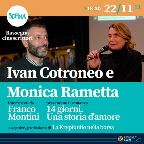 SCENA: Ivan Cotroneo e Monica Rametta ospiti per CINESCRITTORI SCENA: Ivan Cotroneo e Monica Rametta ospiti per CINESCRITTORI 