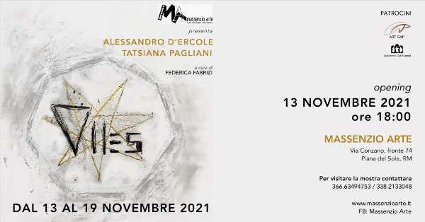 L’associazione Massenzio Arte ospita la mostra bipersonale DIES, di Alessandro D’Ercole e Tatsiana Pagliani, a cura di Federica Fabrizi