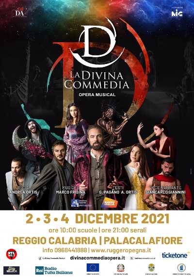 Presentata a Palazzo San Giorgio di Reggio “LA DIVINA COMMEDIA OPERA MUSICAL” a dicembre al Palacalafiore