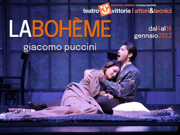 Dal 4 gennaio al Teatro Vittoria in scena La Bohème in un allestimento emozionante, cinematografico, universale Dal 4 gennaio al Teatro Vittoria in scena La Bohème in un allestimento emozionante, cinematografico, universale