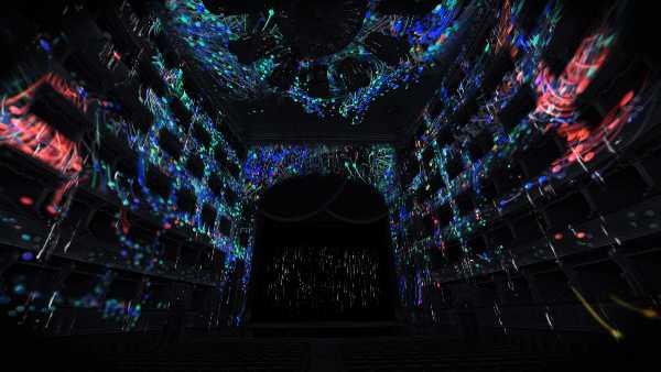 Musica e arte digitale al Teatro Massimo di Palermo. In Sala Grande il videomapping immersivo “Suoni in estinzione”.