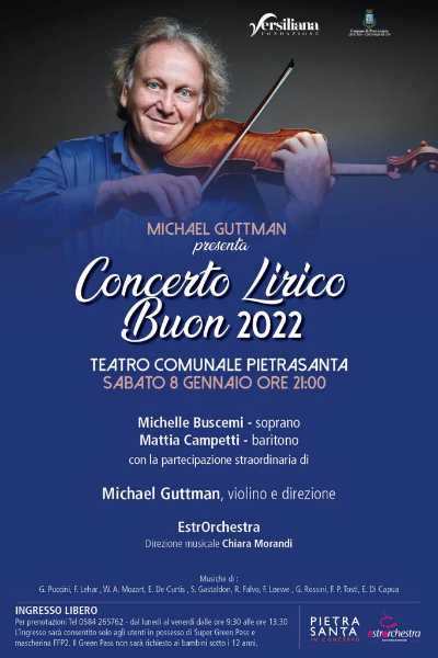 “Buon 2022” : Al Teatro Comunale di Pietrasanta Michael Guttman presenta uno spumeggiante concerto gratuito