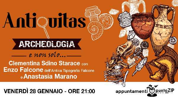 Stasera torna "Antiquitas" su PuntoZip con Enzo Falcone e Anastasia Marano