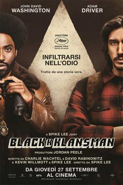 Il film del giorno: "BlacKkKlansman" (su Iris)