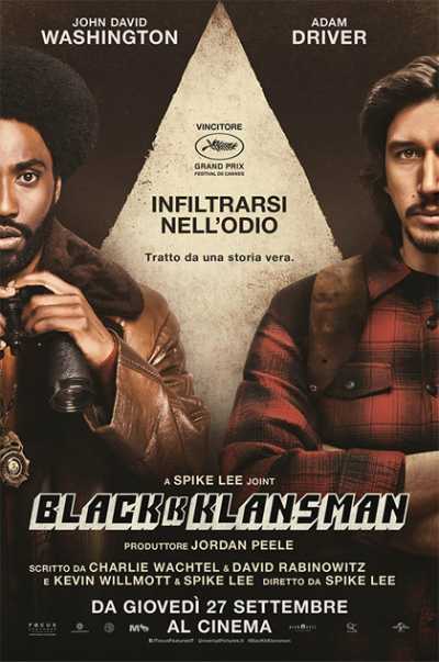 Il film del giorno: "BlacKkKlansman" (su Iris) Il film del giorno: "BlacKkKlansman" (su Iris)