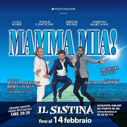 Al Sistina cresce l'entusiasmo per Mamma Mia! che resta in scena fino a San Valentino, lunedì 14 febbraio