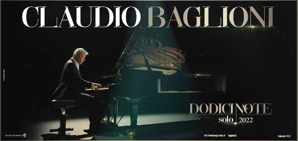 CLAUDIO BAGLIONI: parte lunedì dal TEATRO DELL'OPERA DI ROMA il tour “DODICI NOTE SOLO”, 60 date nei teatri lirici e di tradizione più prestigiosi d’Italia