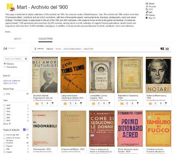 Il Mart su Internet Archive, la più importante biblioteca digitale del mondo