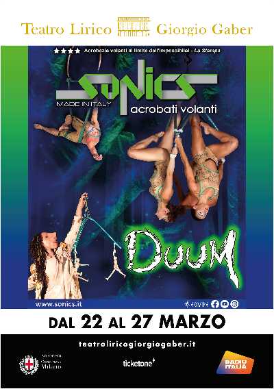 Acrobati Sonics in scena al Teatro Lirico Giorgio Gaber
