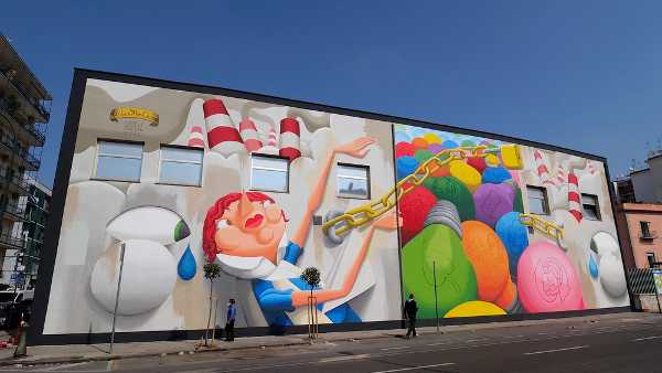 Nasce UnlocktheChange, l’eco-murales del cambiamento: 370 mq di Arte urbana, Sostenibilità, Riqualificazione a 30 anni dalla messa al bando dell'Amianto