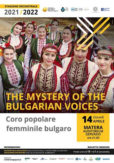Matera - THE MISTERY OF THE BULGARIAN VOICES in concerto Matera - THE MISTERY OF THE BULGARIAN VOICES in concerto