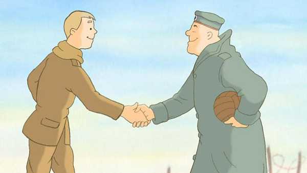 Oggi in TV: "Giochi di guerra (War Games)" per la pace. Il film d'animazione sulla tregua di Natale durante la Prima Guerra Mondiale 