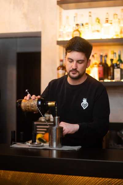Il drink - V&P SMOKE di Giorgio Menotti, bar manager di CVLTO a Trastevere 
