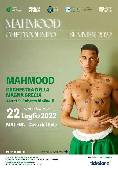 MAHMOOD con l'Orchestra della Magna Grecia al Matera Festival