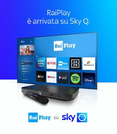 Accordo pluriennale tra RAI e SKY - Da oggi RAIPLAY disponibile anche su SKY Q
