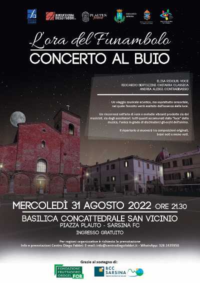 "L'Ora del Funambolo - CONCERTO AL BUIO", un viaggio musicale e sensoriale