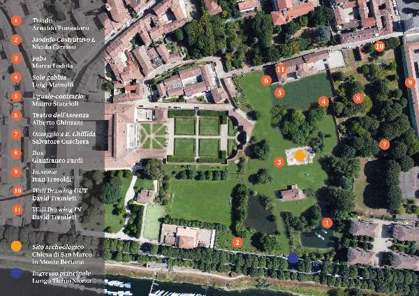 Le opere monumentali della collezione della Fondazione Arnaldo Pomodoro installate agli Horti dell’Almo Collegio Borromeo di Pavia