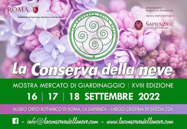 LA CONSERVA DELLA NEVE: dal 16 al 18 settembre alla scoperta del verde più insolito