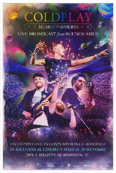 I Coldplay live al cinema da Buenos Aires il 29 ottobre I Coldplay live al cinema da Buenos Aires il 29 ottobre