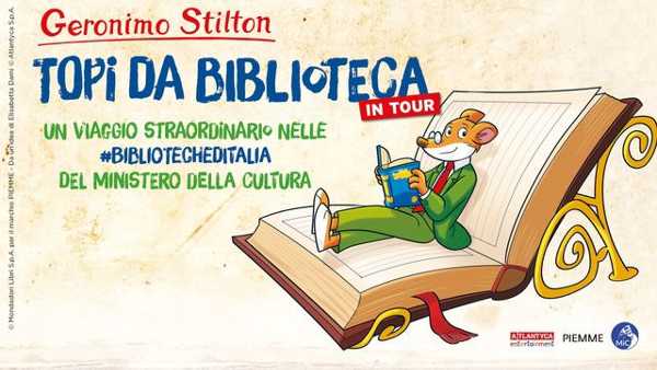 Editoria, Geronimo Stilton per le Biblioteche dello Stato: al via “Topi da biblioteca in tour”