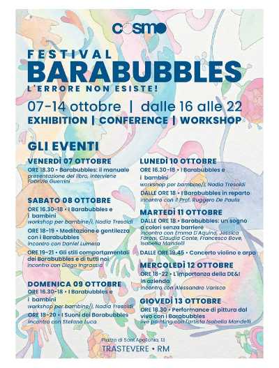 Arriva a Roma il mondo colorato e inclusivo dei BARABUBBLES