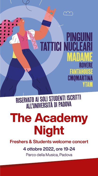 PINGUINI TATTICI NUCLEARI, MADAME, ROVERE, FANTAHOUSE, CMQMARTINA e YTAM in concerto a Padova per gli 800 anni dell'Università