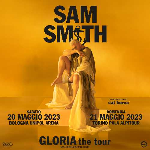 SAM SMITH in Italia sabato 20 maggio a Bologna e domenica 21 maggio a Torino SAM SMITH in Italia sabato 20 maggio a Bologna e domenica 21 maggio a Torino