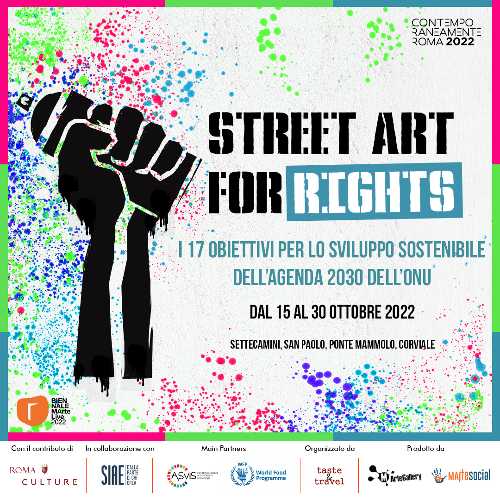 Festival Street Art For Rights 2022: la street art per l'Agenda ONU 2030